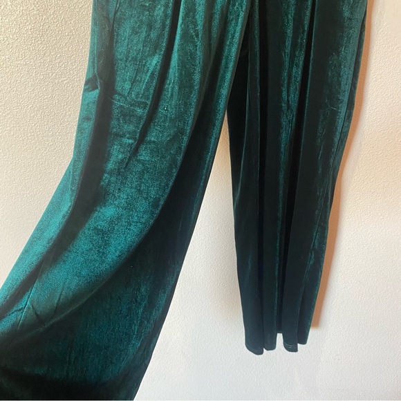 Pants - Emerald Velvet Velour Pants
